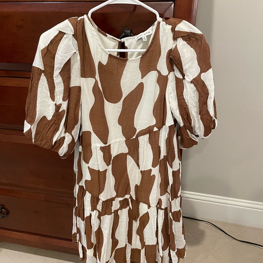Printed mini dress, size M